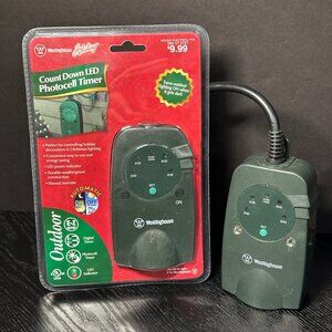 2 Westinghouse Outdoor Count Down LED Photocell Timers - (1 New / 1 Used)